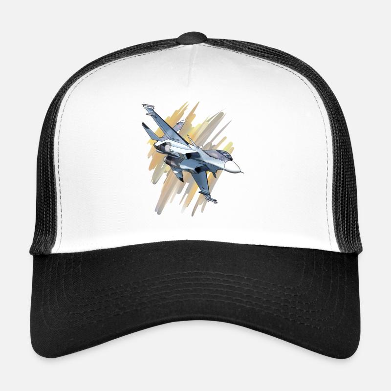 Fighter jet in dynamic design Trucker Cap