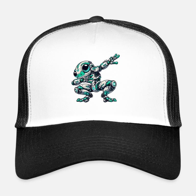 Cool grenouille dessin animé robot cyborg astronaute dab Casquette trucker 