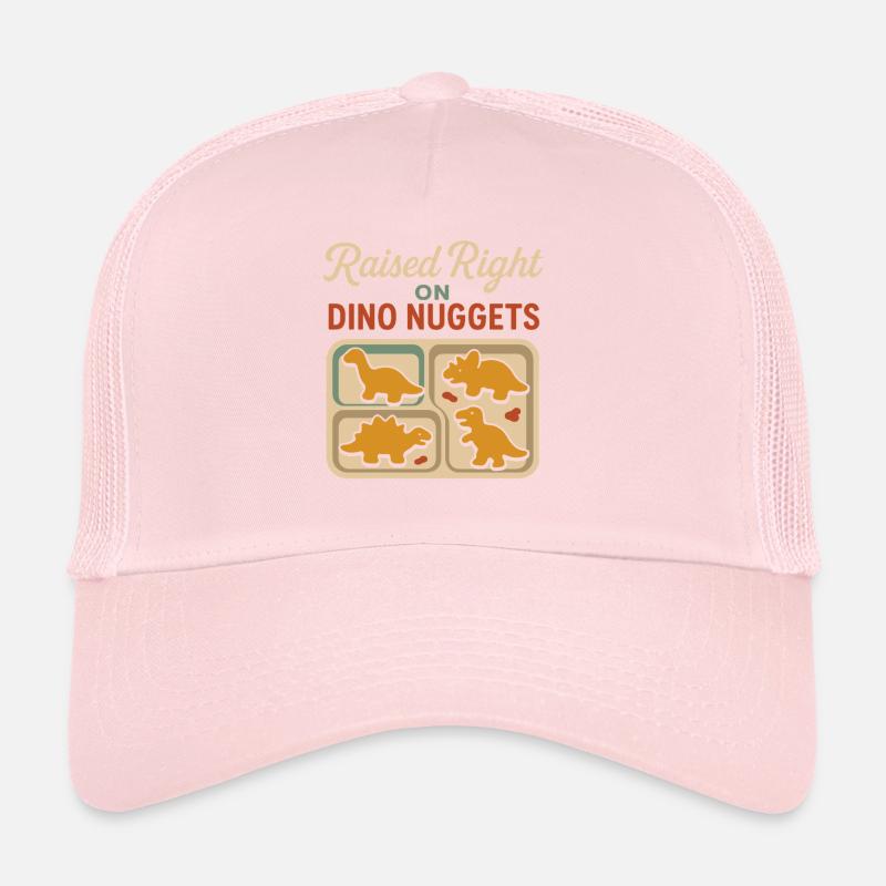 Dino Nuggets Nostalgia Funny Snack Dinosaur Trucker Cap