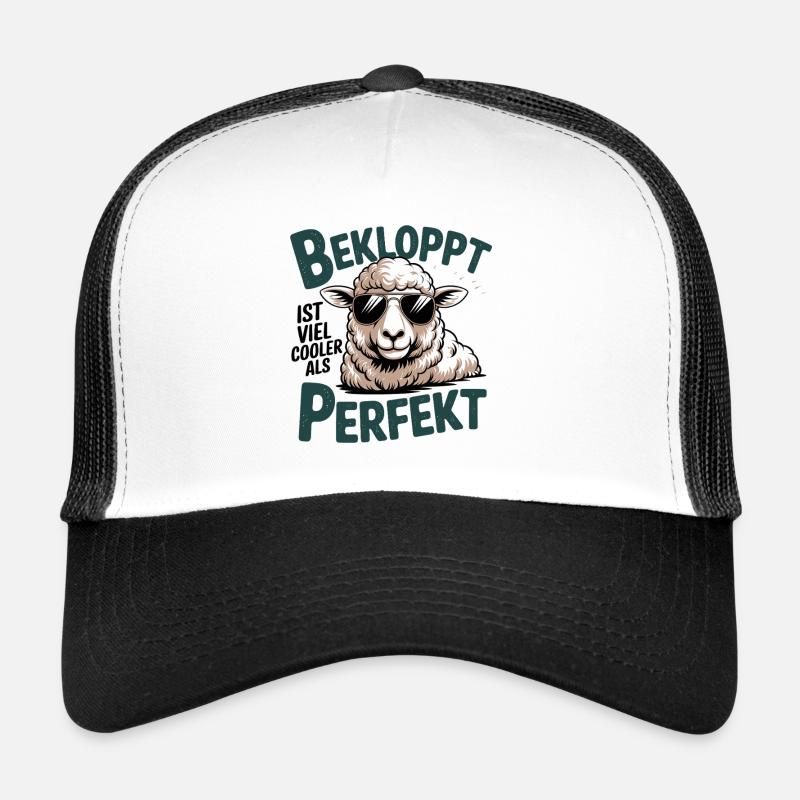 Crazy est beaucoup plus cool que des moutons parfaitement cool Casquette trucker 