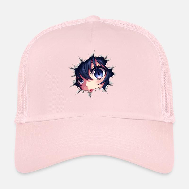 Oeil d’anime avec effet de papier ajouré Casquette trucker 