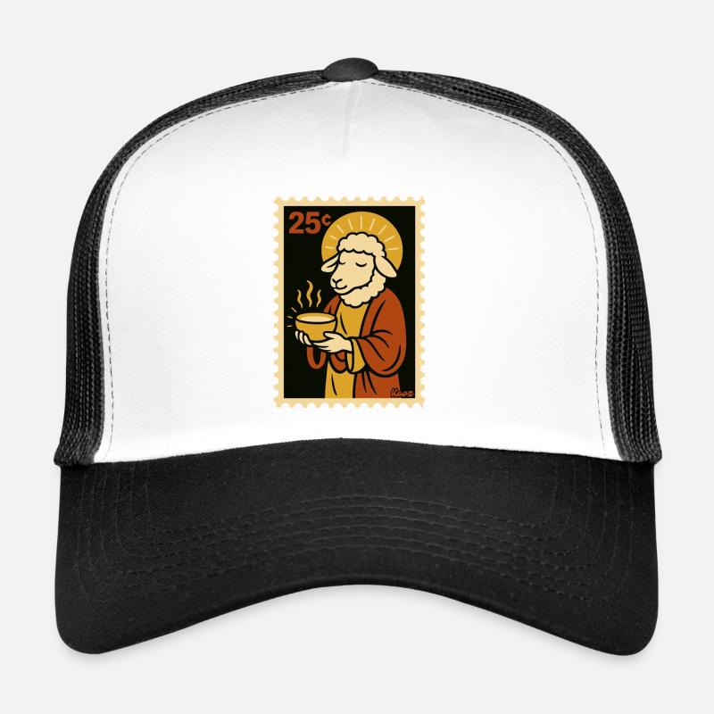 Gentle sheep with halo Trucker Cap