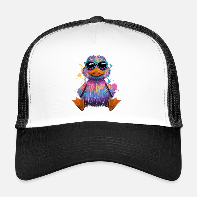 Rubber duck Duck pond Colorful duck Trucker Cap