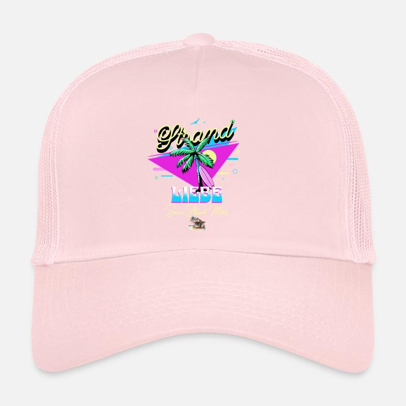 Tropischer Liebe Spruch mit Palme Trucker Cap