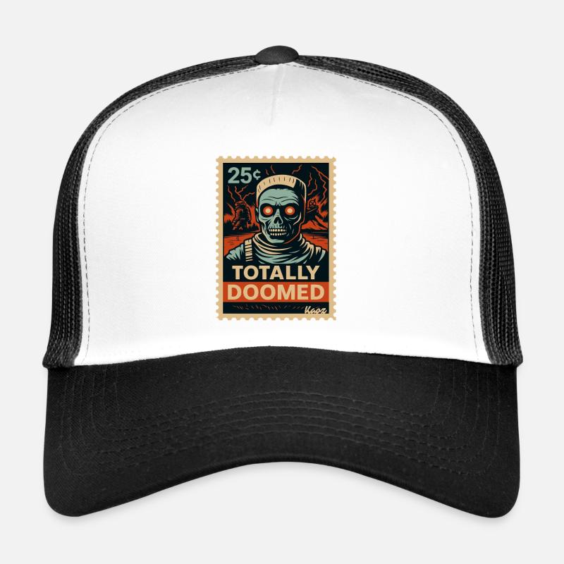 conception d’illustration de crâne apocalyptique Casquette trucker 
