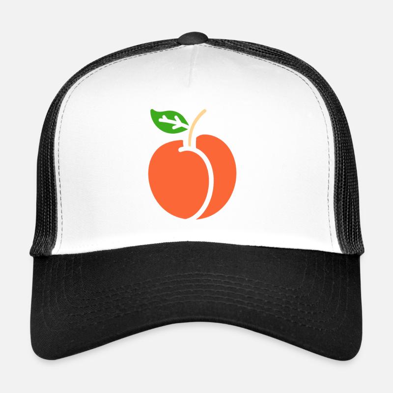 Pêche Minimaliste et Éclatante Nectarine Casquette trucker 
