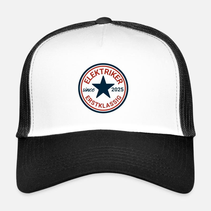 Logo rétro d'électricien Casquette trucker 