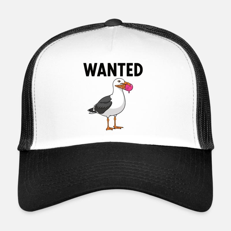 Gesucht Möwe Eiscreme Abenteuer Trucker Cap