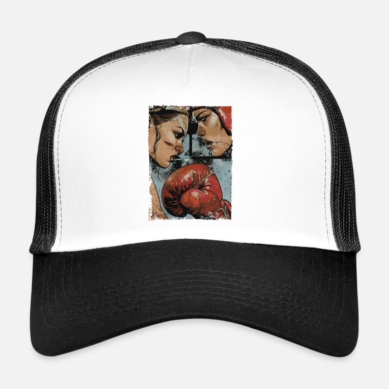 Illustration Intense Boxer Clash Casquette trucker 