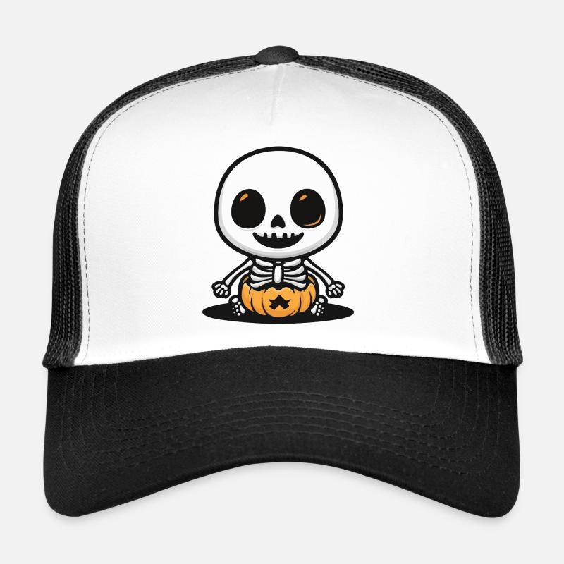 Squelette mignon Halloween Casquette trucker 
