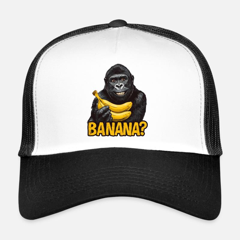 Gorille aux bananes Casquette trucker 