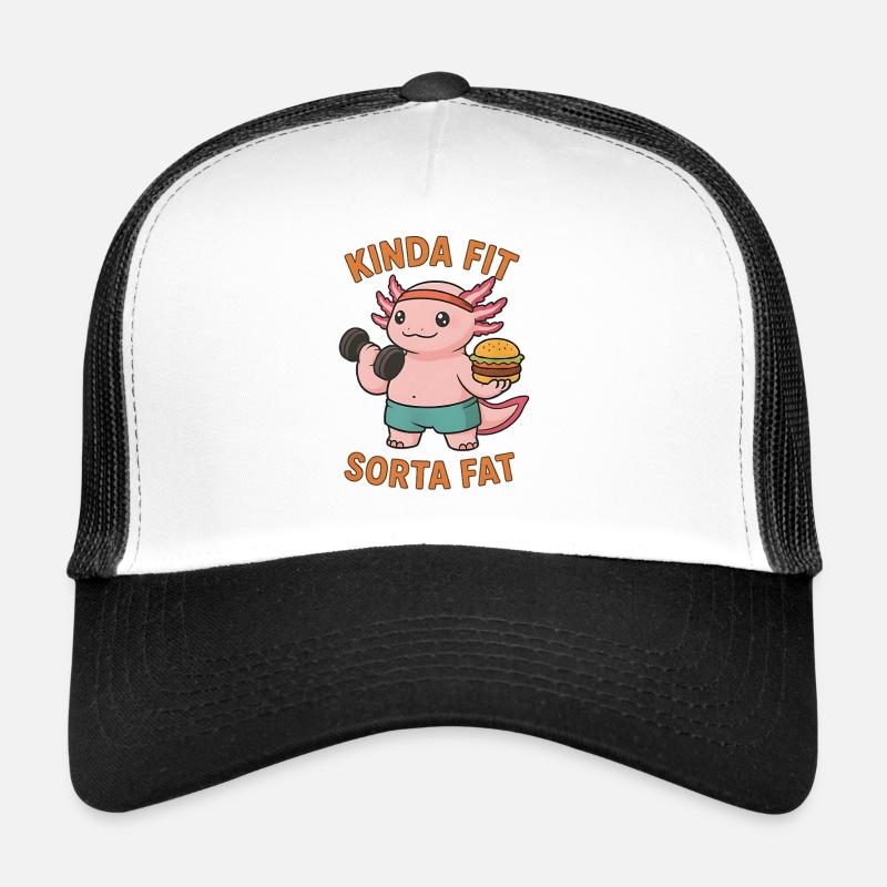 Kinda Fit Sorta Fat Drôle Gym Mignon Hippopotame Rétro Casquette trucker 