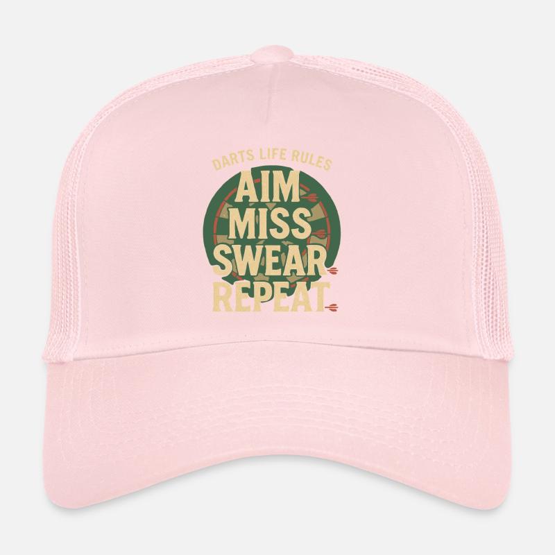 Aim Miss Swear Repeat Trucker Cap