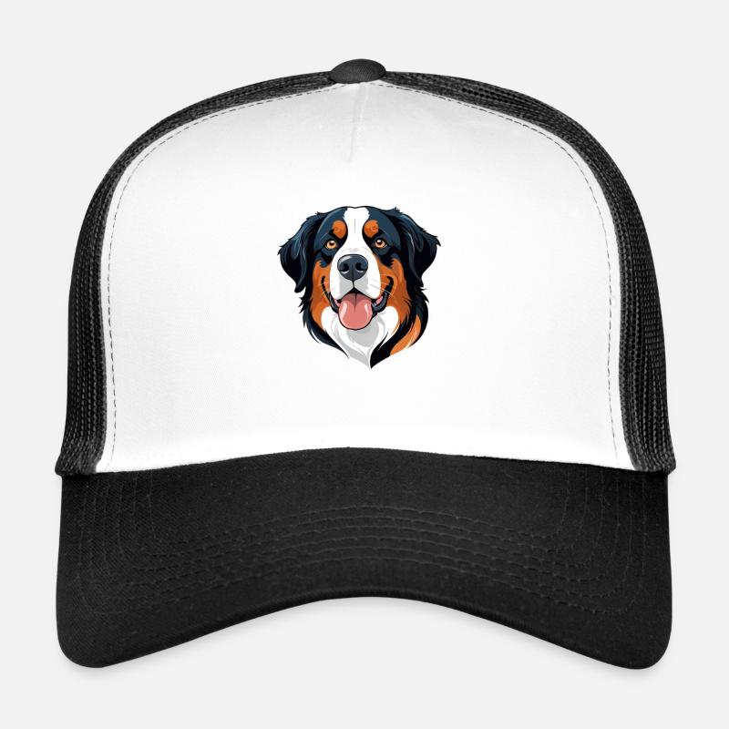 Hundemotiv mit lebendigem Ausdruck Trucker Cap