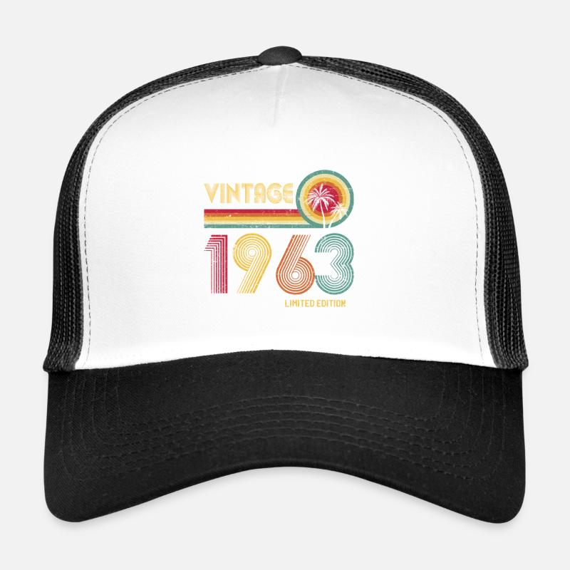 Retro 70s Inspired Vintage Number Design Trucker Cap