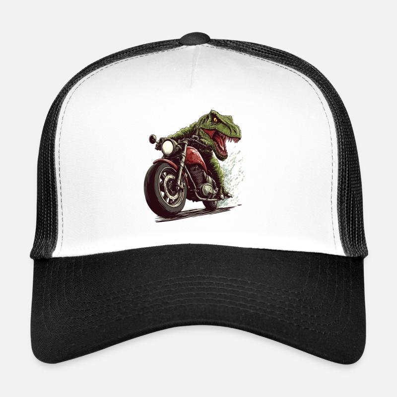 Krokodil auf Motorrad Action Design Trucker Cap
