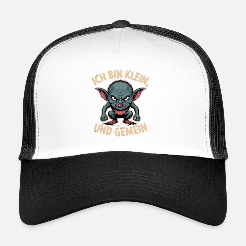 Ich Bin Klein Und Gemein Goblin Comic Charakter Trucker Cap
