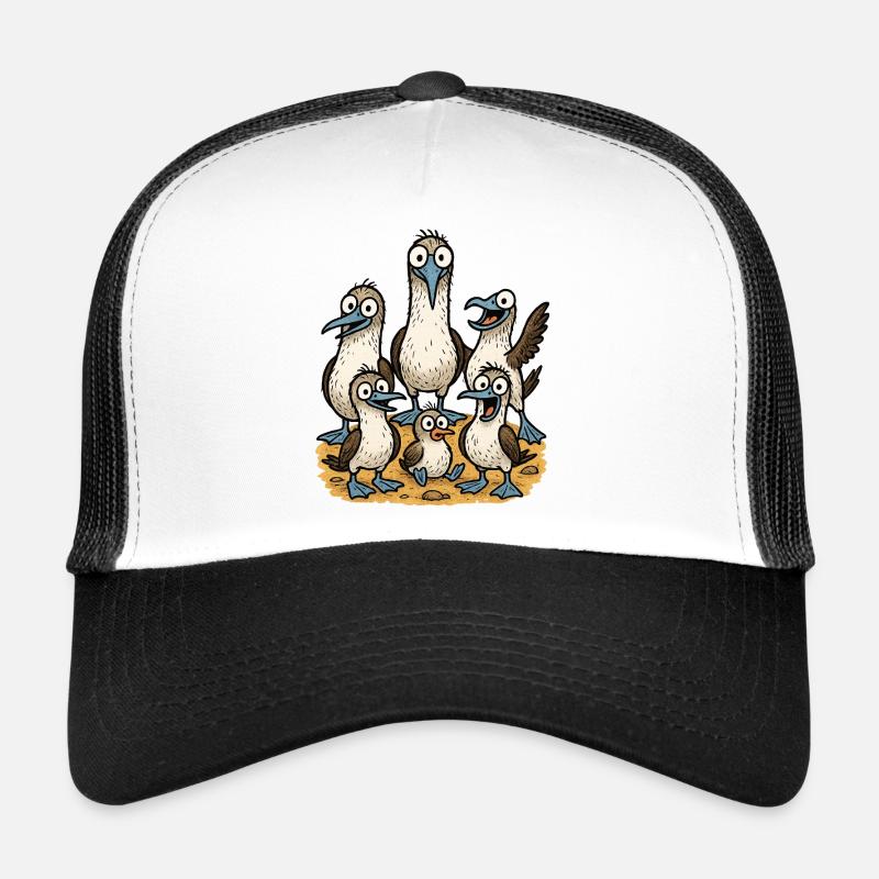 Illustration de charmants oiseaux de mer Casquette trucker 