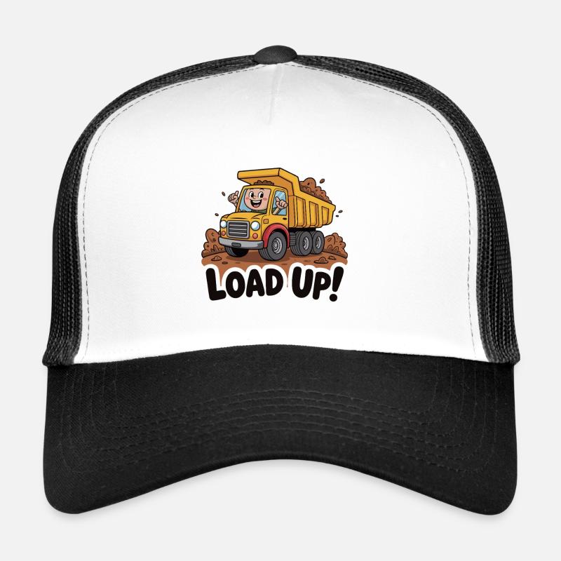 Bau-Muldenkipper-Cartoon-Design Trucker Cap