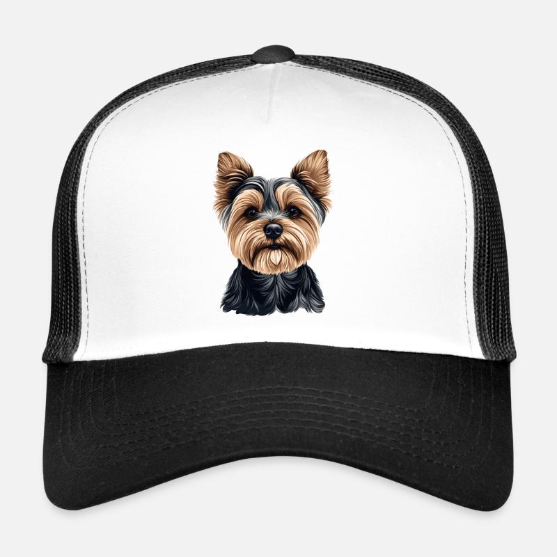 Dessin animé mignon de Yorkshire Terrier Casquette trucker 
