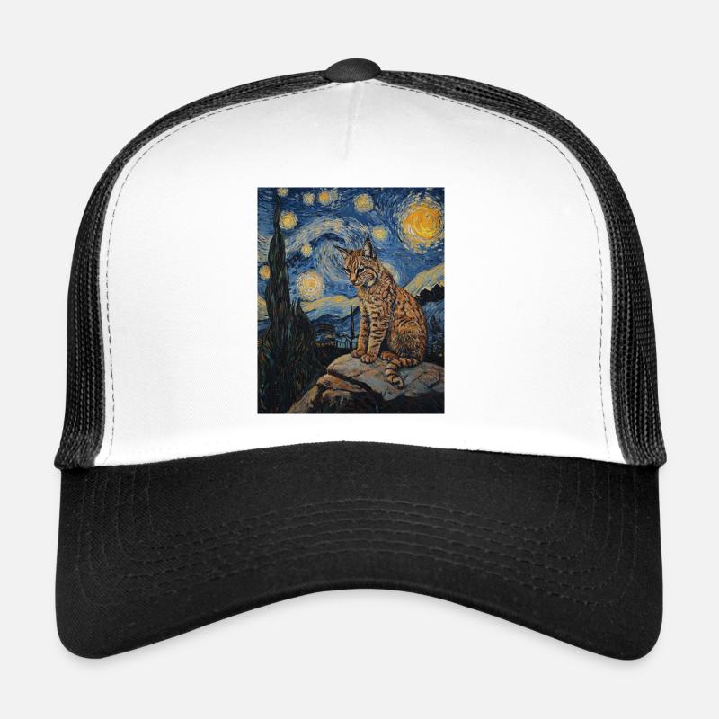 Lynx style Van Gogh étoilé Casquette trucker 