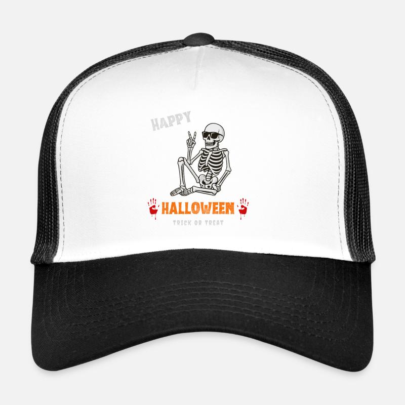 Odeur d’Halloween avec squelette Casquette trucker 