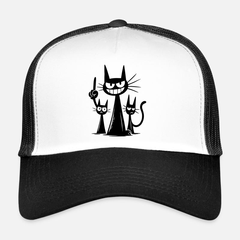 Dark Mischief Shadow Cat Gang Trucker Cap