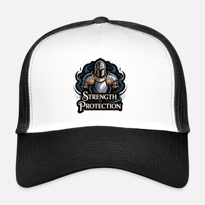Knight Shield Strength T-Shirt Design Trucker Cap