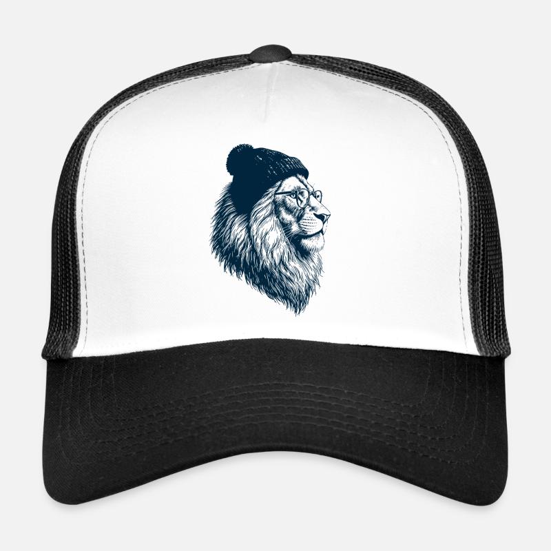Hipster Lion Trucker Cap