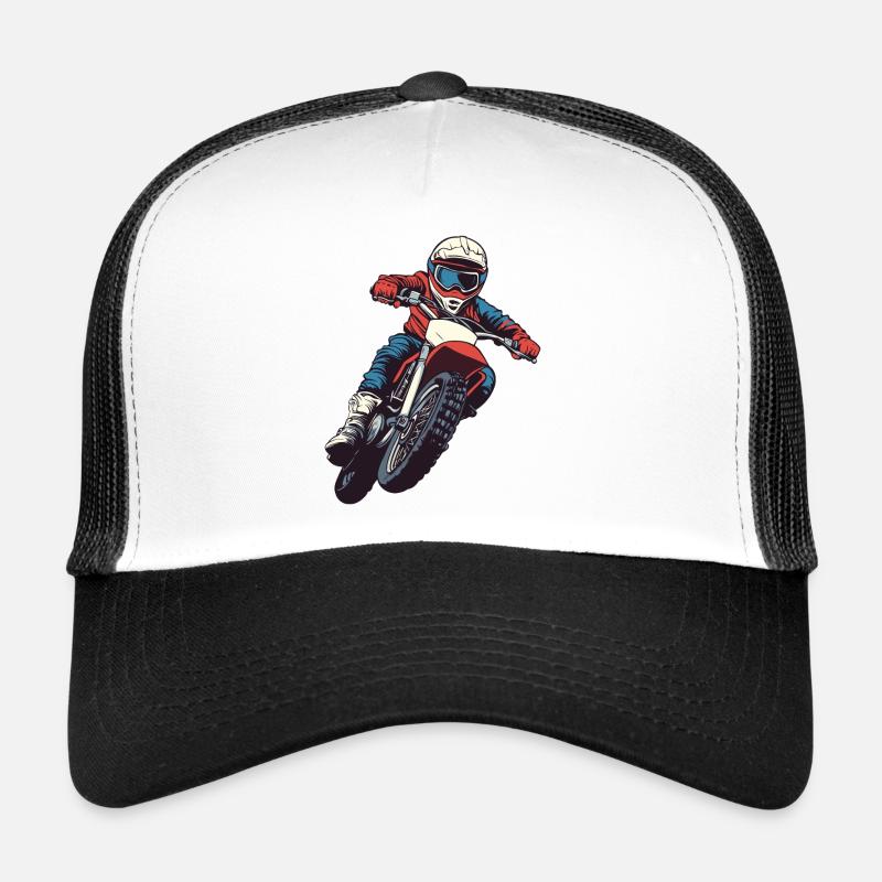 Adrenalinischer Motorradfahrer Trucker Cap