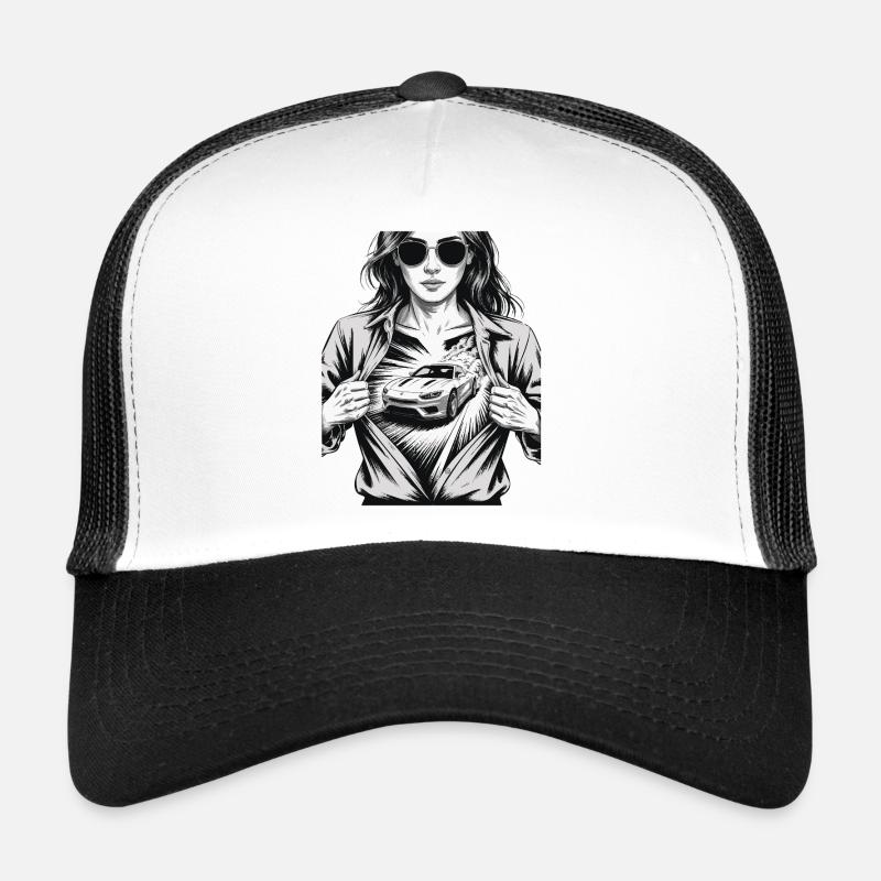 Conception de voiture de course Casquette trucker 