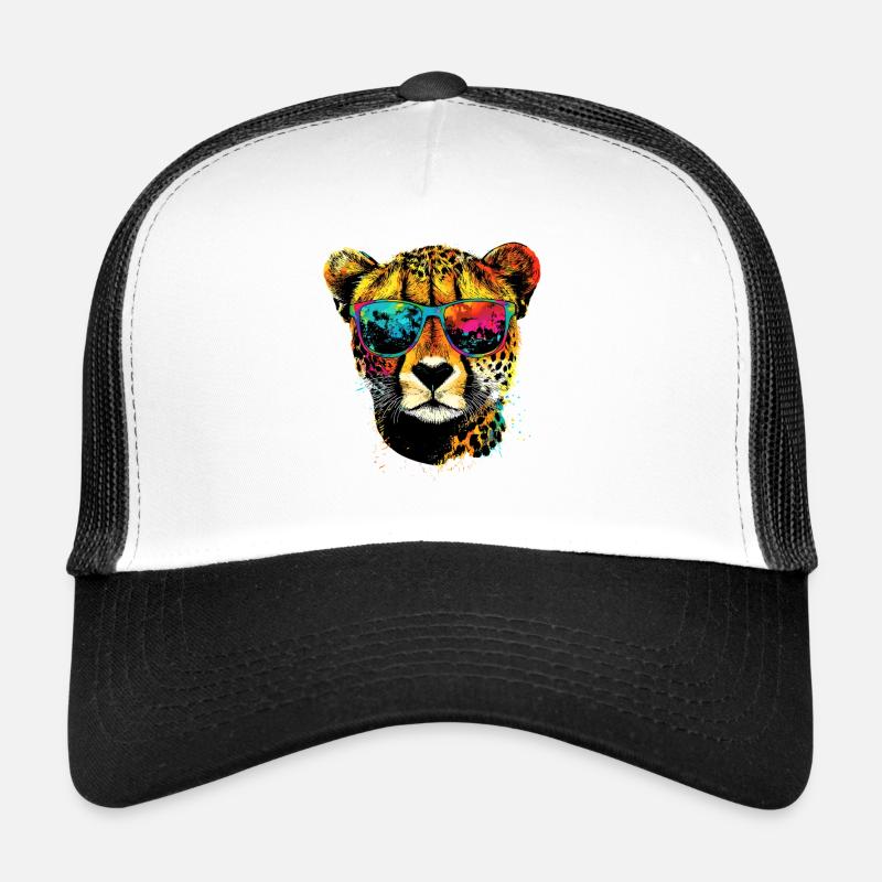 Guépard Guépard Gros chat Amoureux des chats Guépard Casquette trucker 