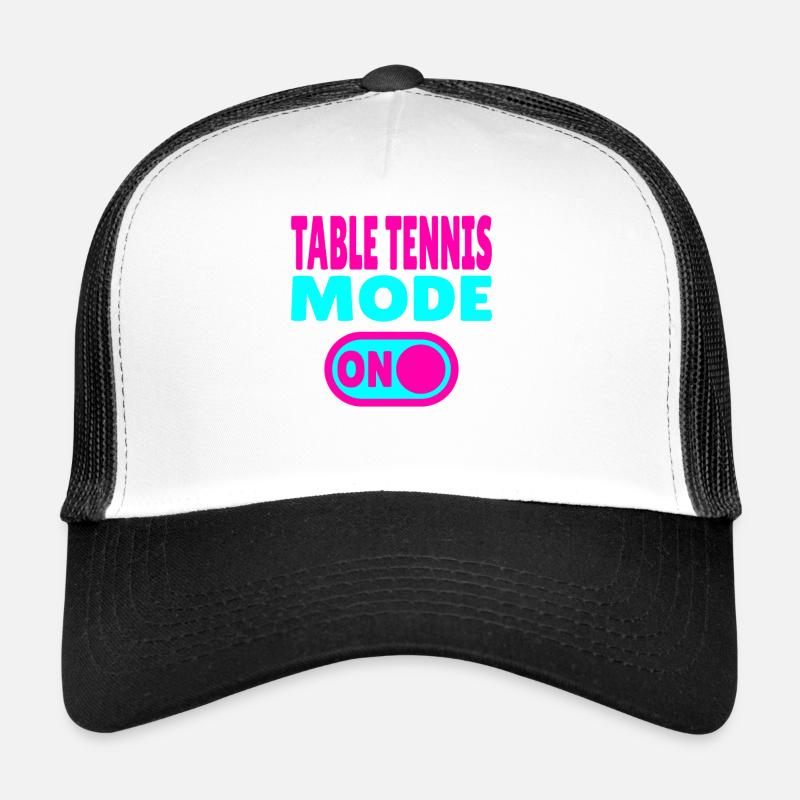 Mode tennis de table activé – Style de vie ping-pong Casquette trucker 