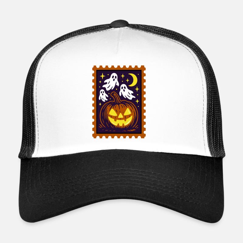 Gespenst, Halloween Party Kostüm - Briefmarke Trucker Cap