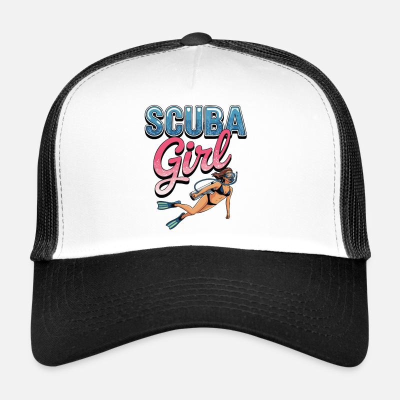 Conception de plongée sous-marine pour fille Casquette trucker 