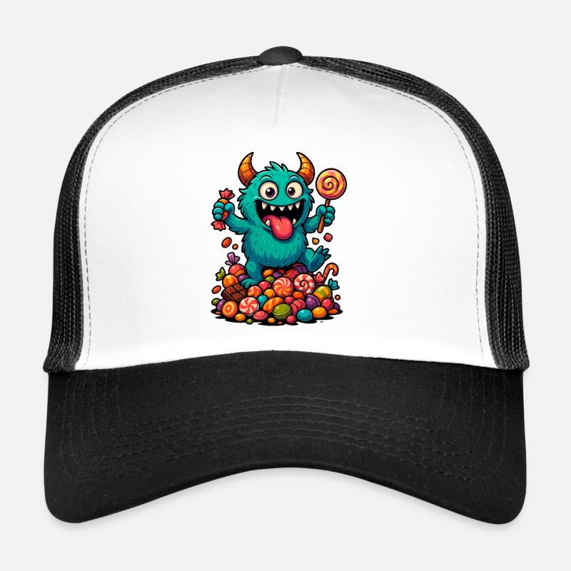 Playful troll artwork with sweets Trucker Cap