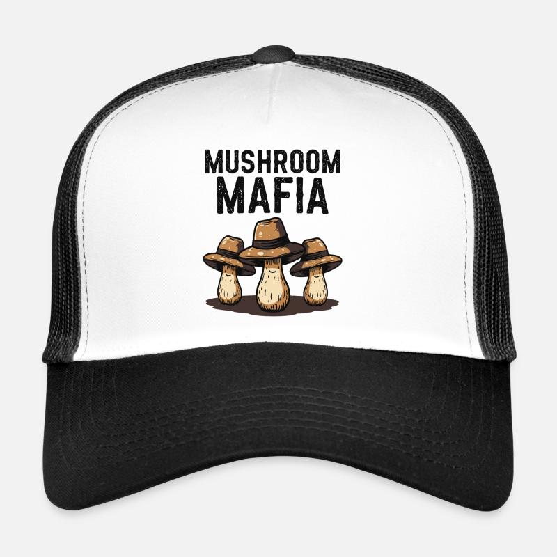 Mushroom Mafia - Lustiger Pilz Spruch Trucker Cap