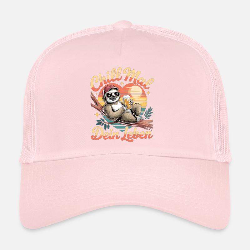Chill Mal Dein Leben Faultier Sonne Trucker Cap