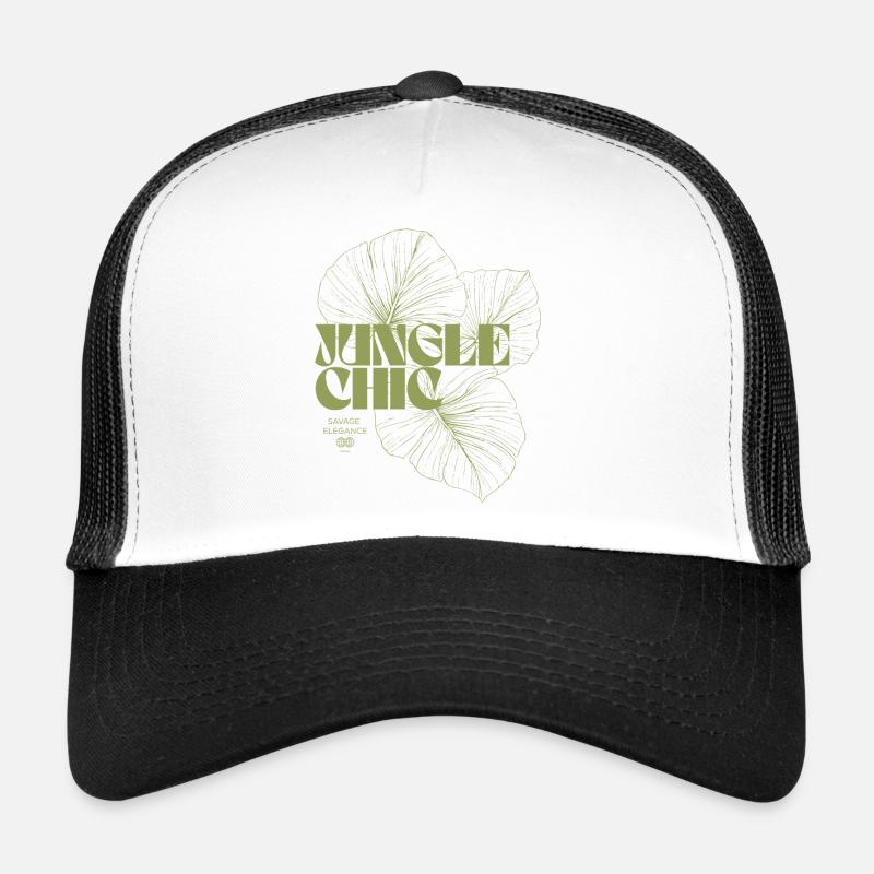 Jungle Leaf Adventure Design Trucker Cap