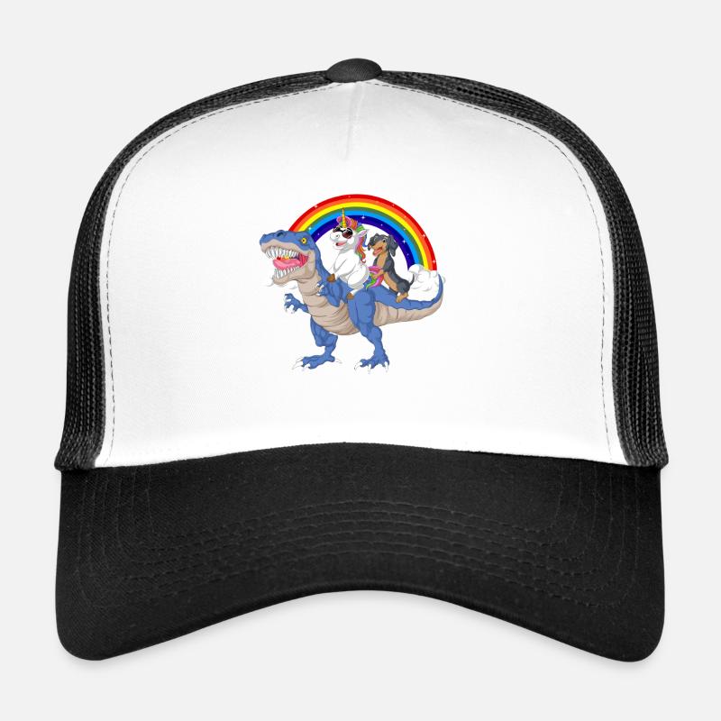 Dachshund Unicorn T-Rex Tee Trucker Cap