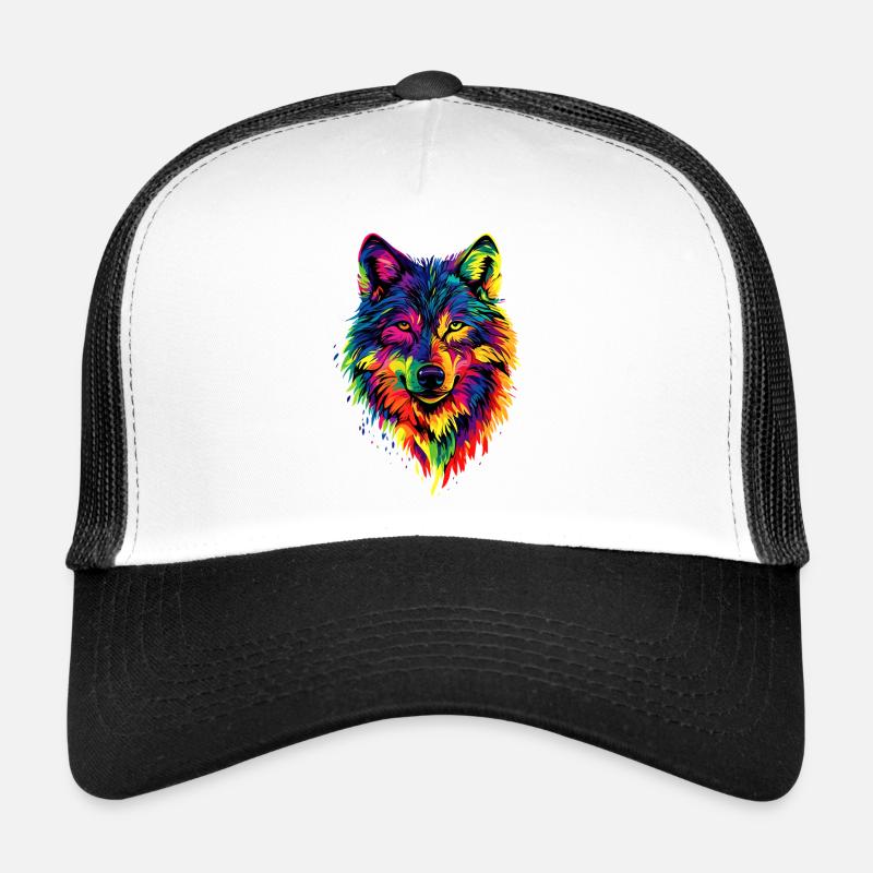 Wolf Liebe Wölfe Wolfsrudel Wolfshund Wilder Wolf Trucker Cap