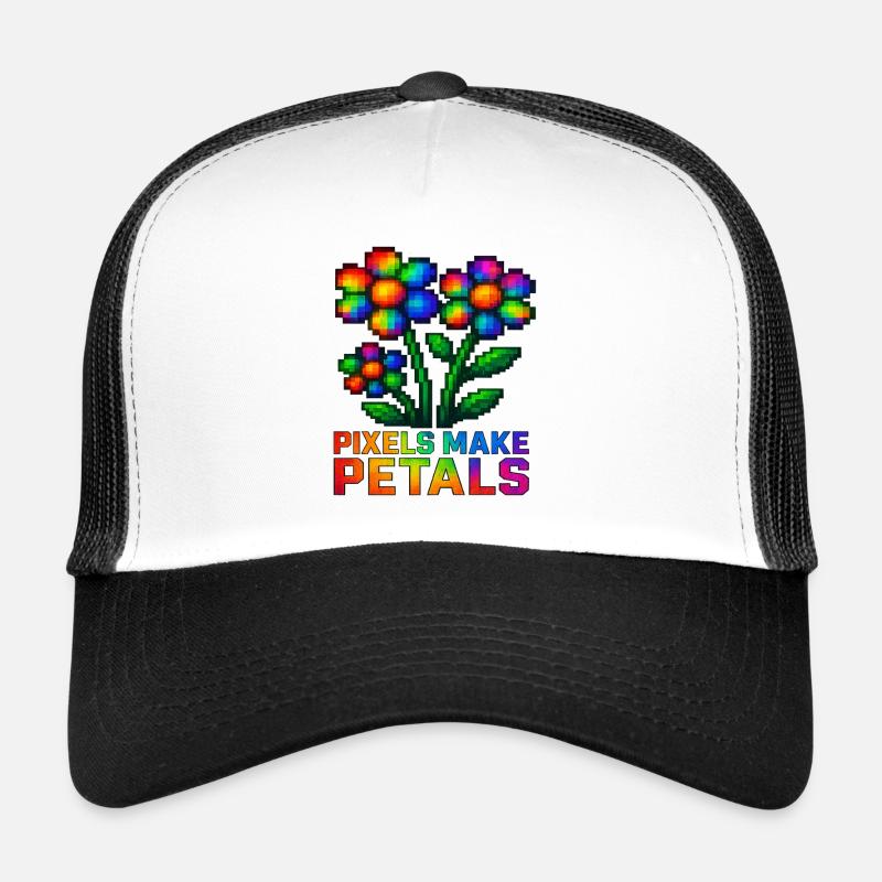 Pixel Pflanzen Leben Retro 8-Bit Zimmerpflanzen Trucker Cap