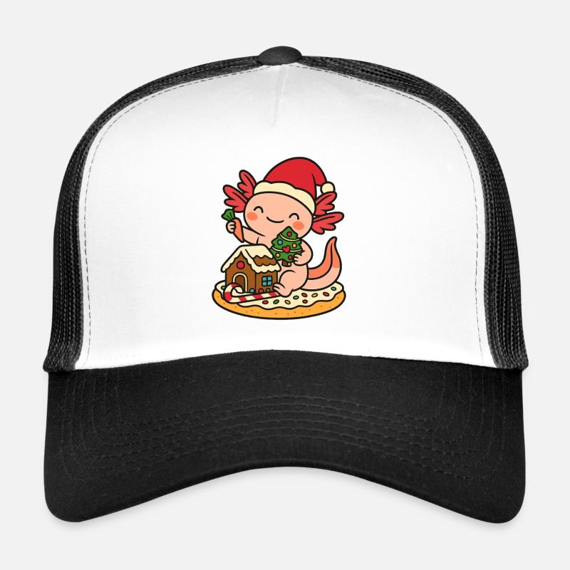 Christmas Axolotl – Cute XMAS Design Trucker Cap