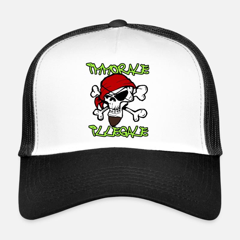 Crâne Pirate TShirt Design Casquette trucker 