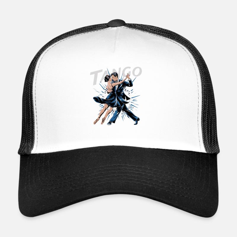 Tango Passion Couple Dance Argentine Tango - Trucker Cap - white/black