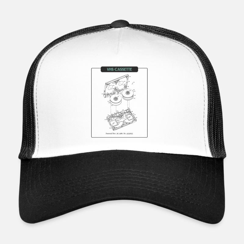 Retro Sketch VHS Kassette Trucker Cap