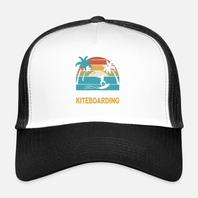 Préférer le kitesurf palmiers coucher de soleil Casquette trucker 