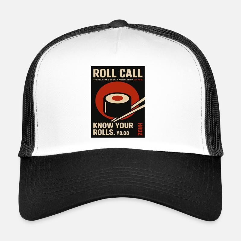 Roll Call Sushi Fake Magazine Trucker Cap