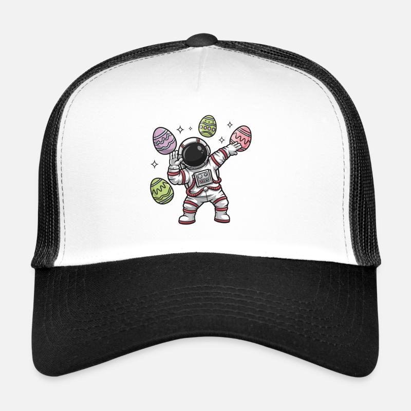 Astronaut Easter Egg Dance in Space Trucker Cap