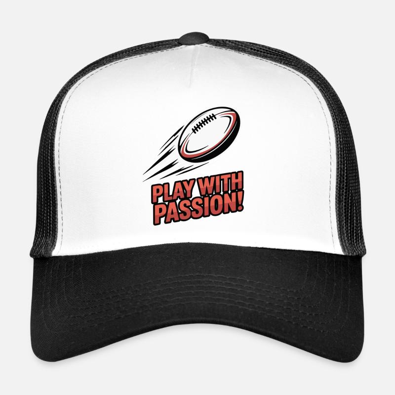 Spielen Sie mit Leidenschaft Rugby Burst Trucker Cap